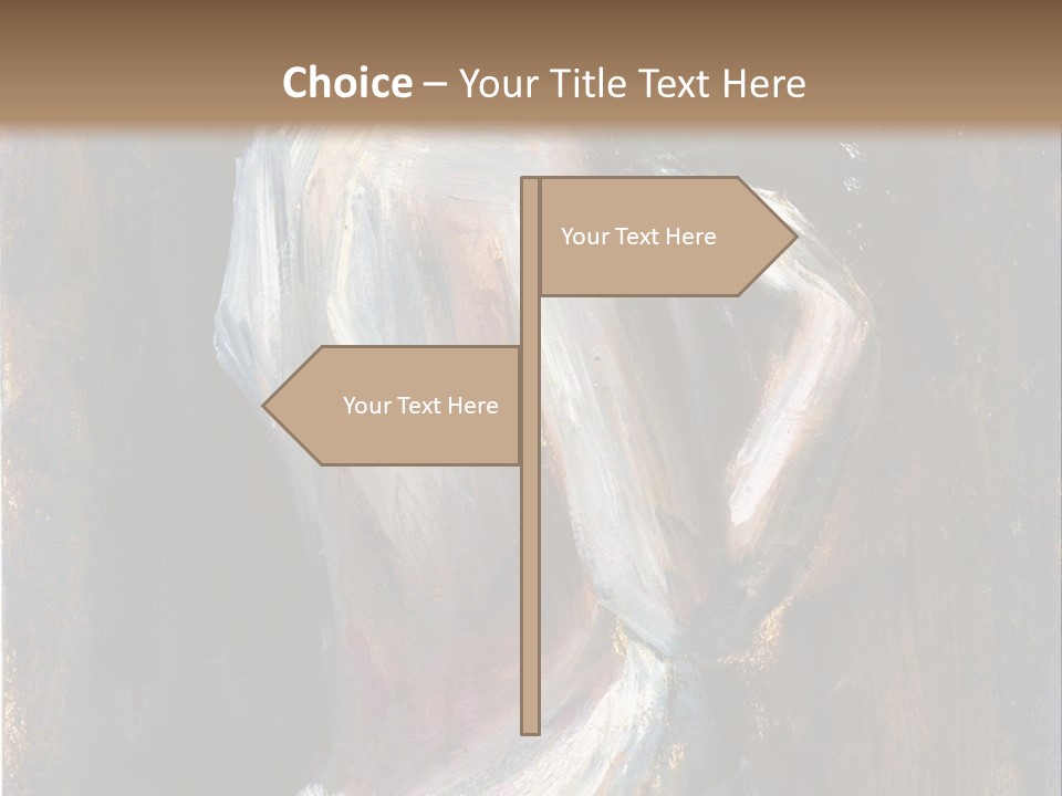 A Painting Of A Woman In A White Dress PowerPoint Template