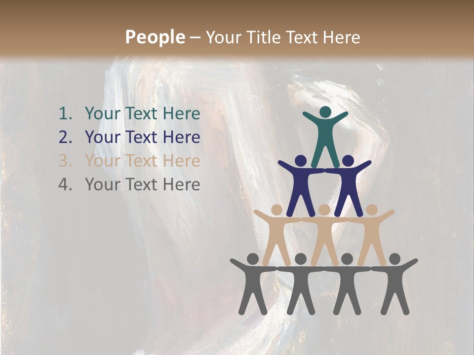 A Painting Of A Woman In A White Dress PowerPoint Template