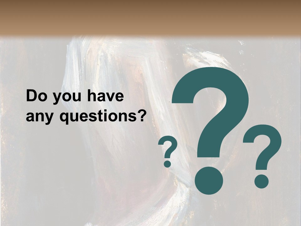 A Painting Of A Woman In A White Dress PowerPoint Template