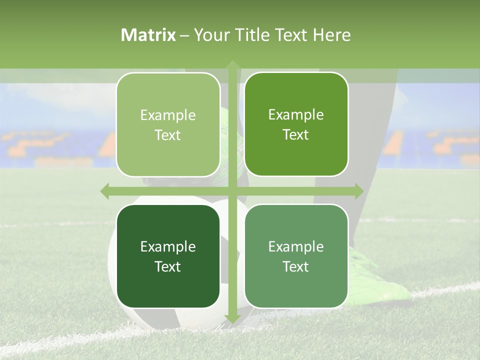 A Soccer Player With A Soccer Ball On A Field PowerPoint Template