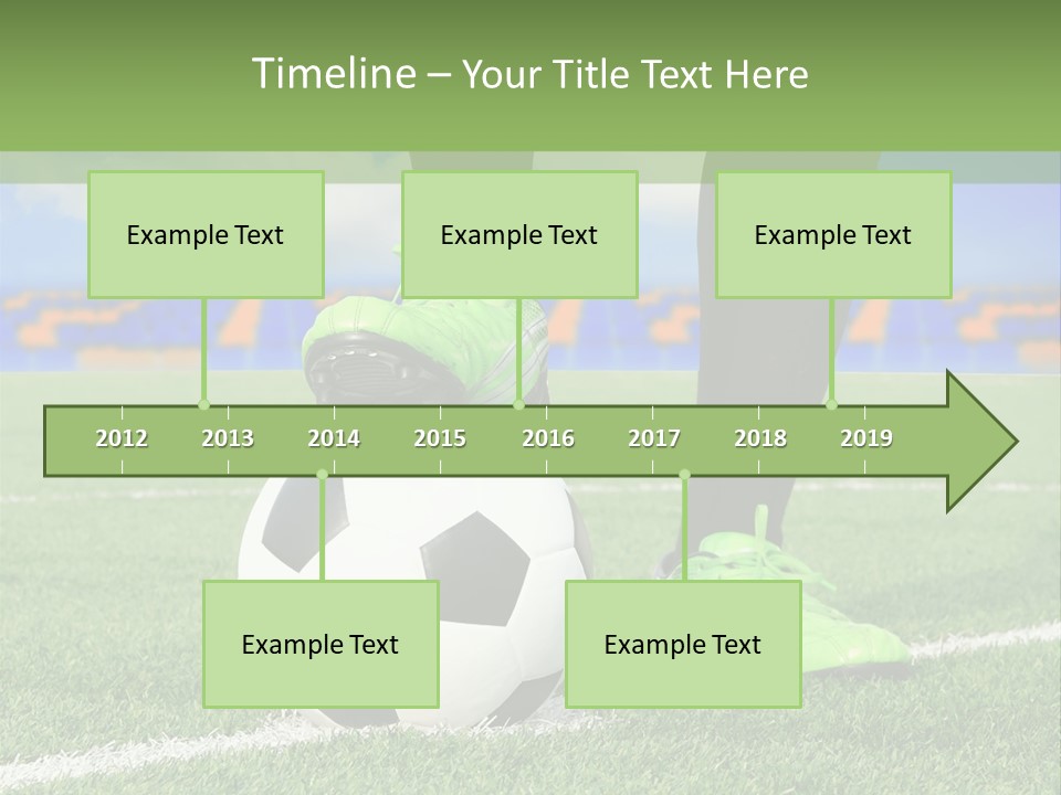 A Soccer Player With A Soccer Ball On A Field PowerPoint Template