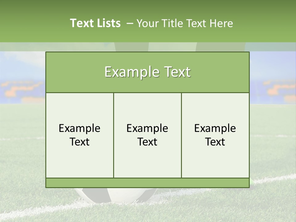 A Soccer Player With A Soccer Ball On A Field PowerPoint Template