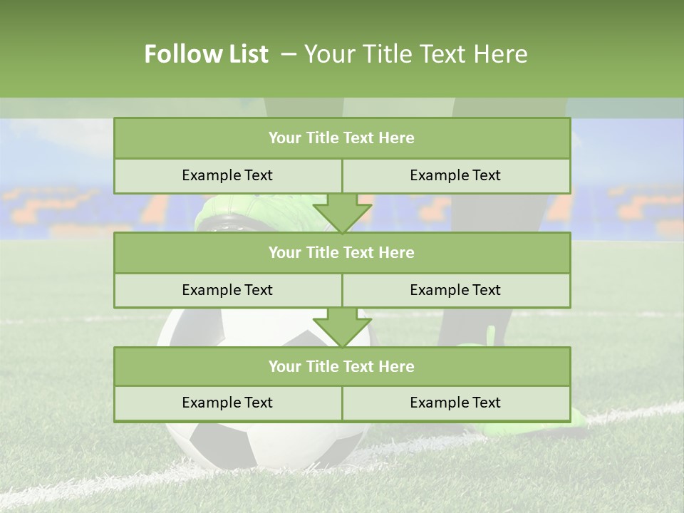 A Soccer Player With A Soccer Ball On A Field PowerPoint Template