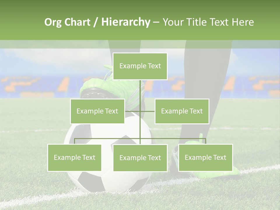 A Soccer Player With A Soccer Ball On A Field PowerPoint Template