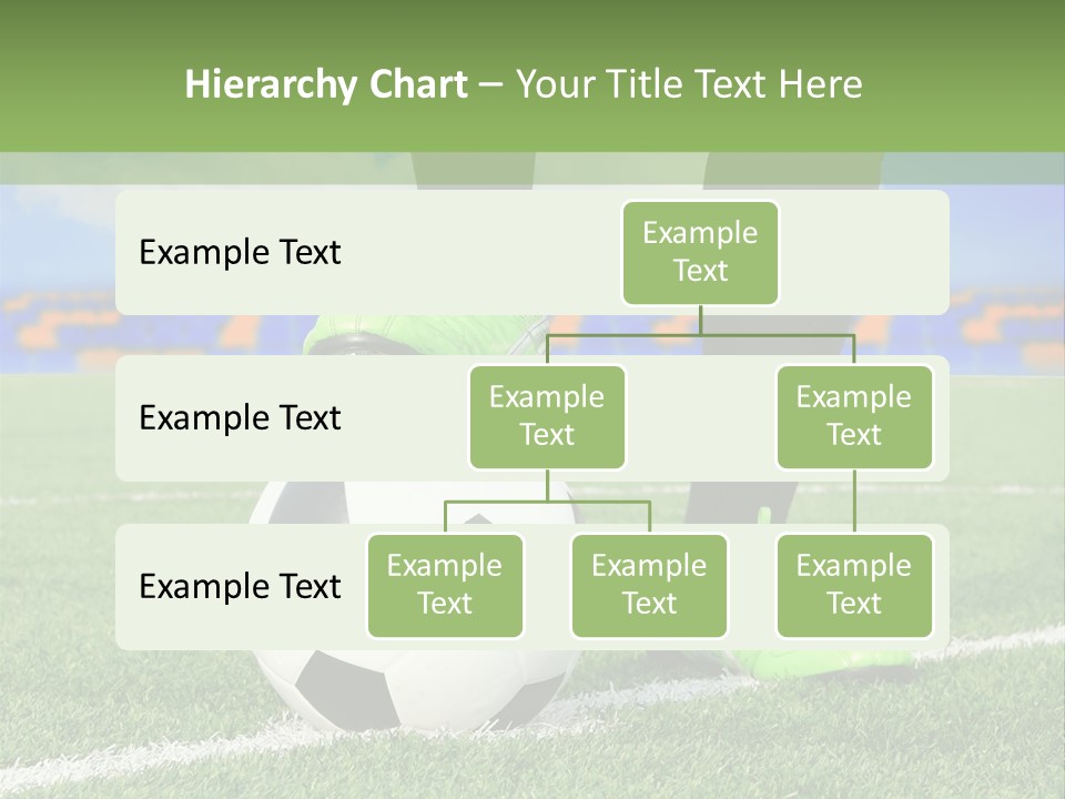 A Soccer Player With A Soccer Ball On A Field PowerPoint Template