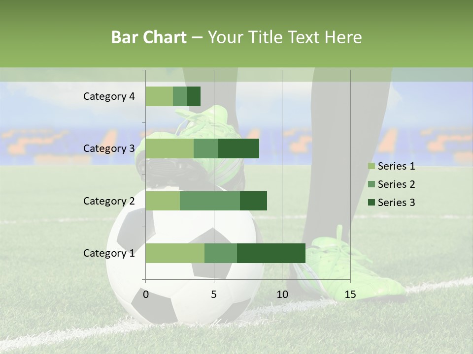 A Soccer Player With A Soccer Ball On A Field PowerPoint Template