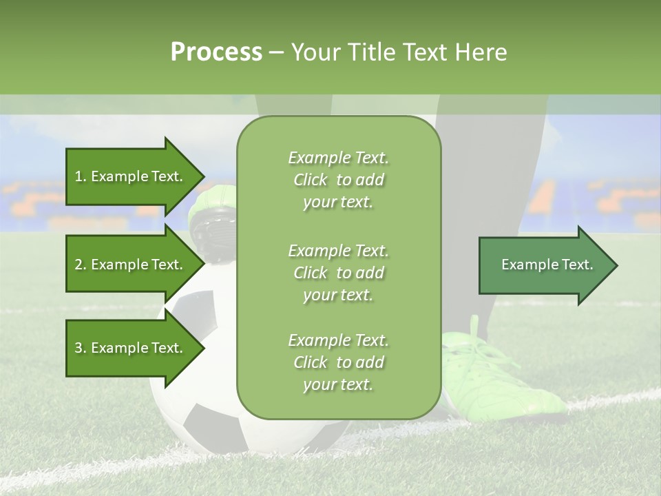 A Soccer Player With A Soccer Ball On A Field PowerPoint Template