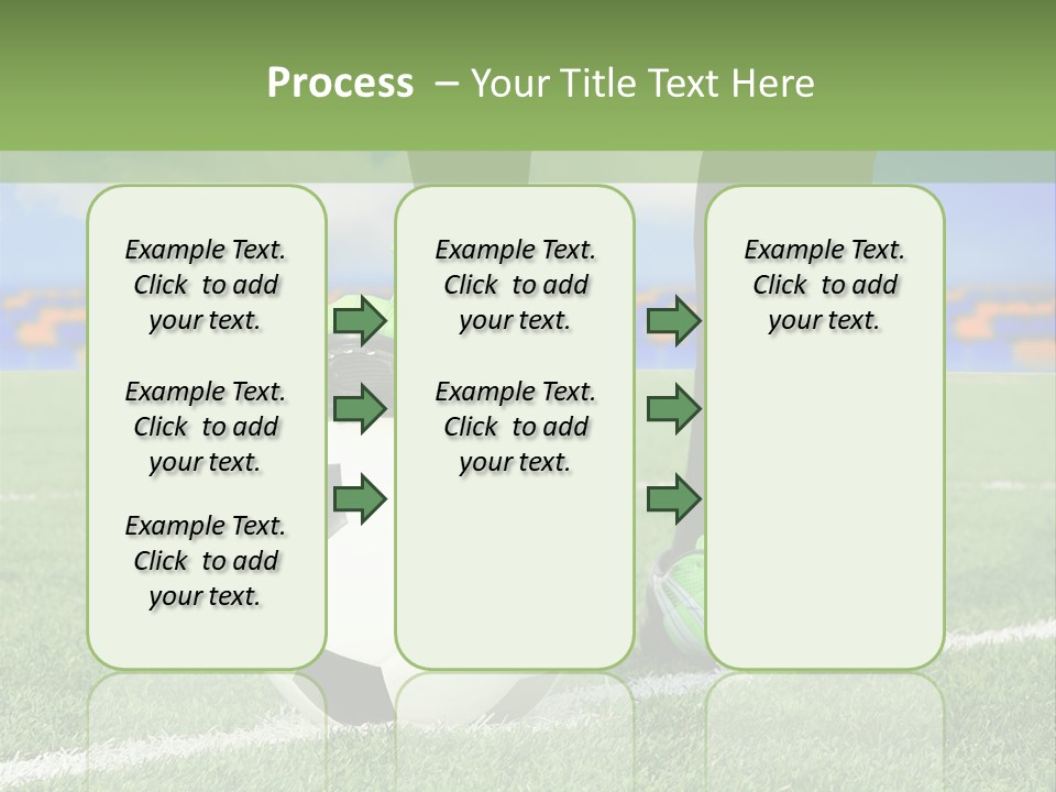 A Soccer Player With A Soccer Ball On A Field PowerPoint Template