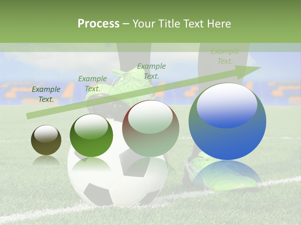 A Soccer Player With A Soccer Ball On A Field PowerPoint Template