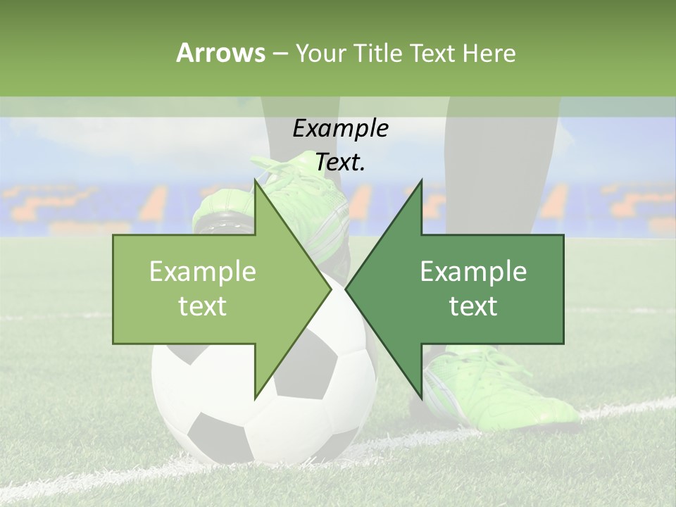 A Soccer Player With A Soccer Ball On A Field PowerPoint Template