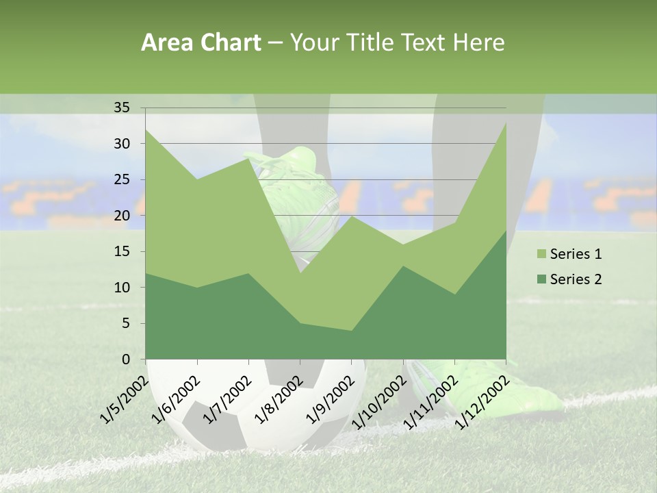 A Soccer Player With A Soccer Ball On A Field PowerPoint Template