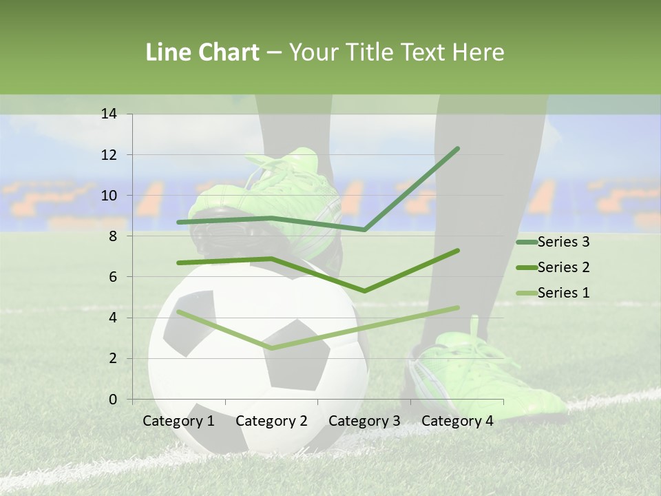 A Soccer Player With A Soccer Ball On A Field PowerPoint Template