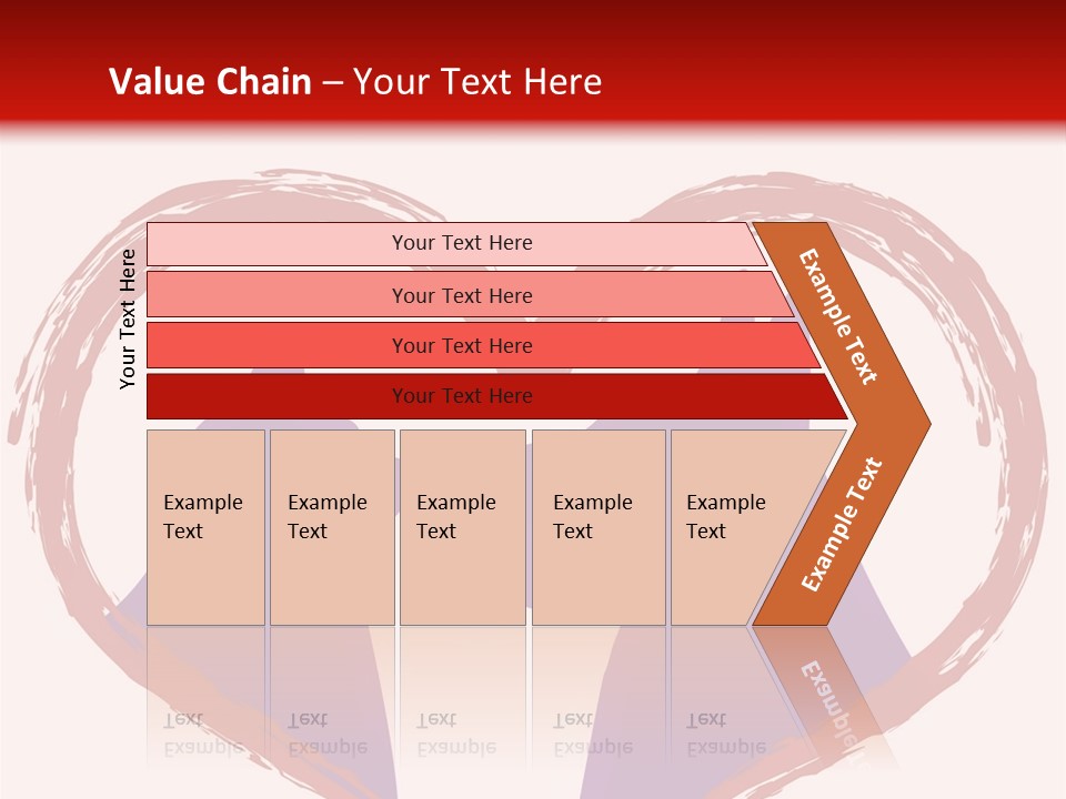 A Red And White Heart With Two Dogs In It PowerPoint Template