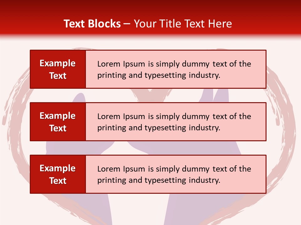 A Red And White Heart With Two Dogs In It PowerPoint Template