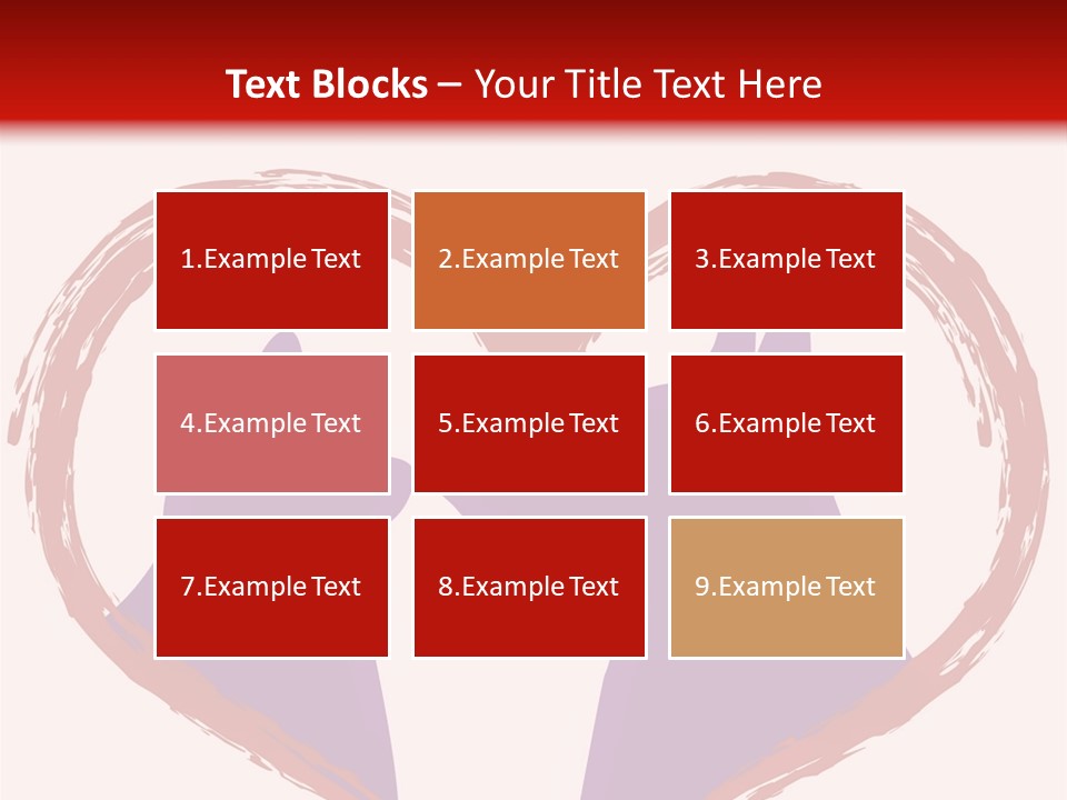 A Red And White Heart With Two Dogs In It PowerPoint Template