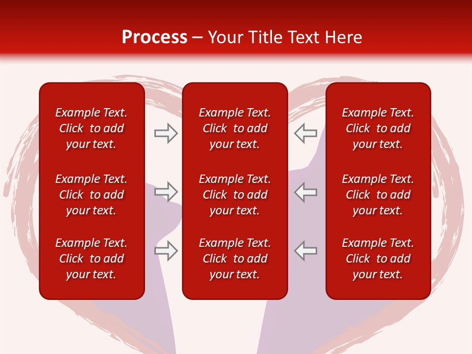 A Red And White Heart With Two Dogs In It PowerPoint Template