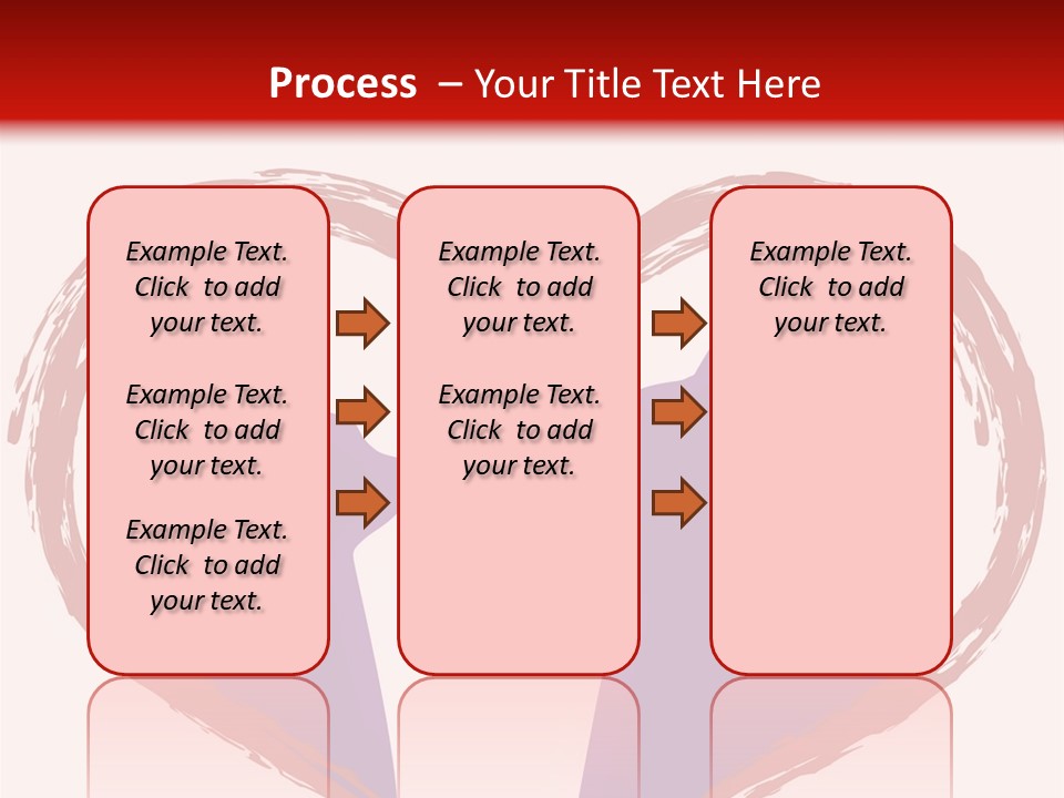 A Red And White Heart With Two Dogs In It PowerPoint Template