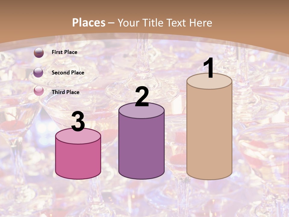 A Table Topped With Lots Of Wine Glasses PowerPoint Template