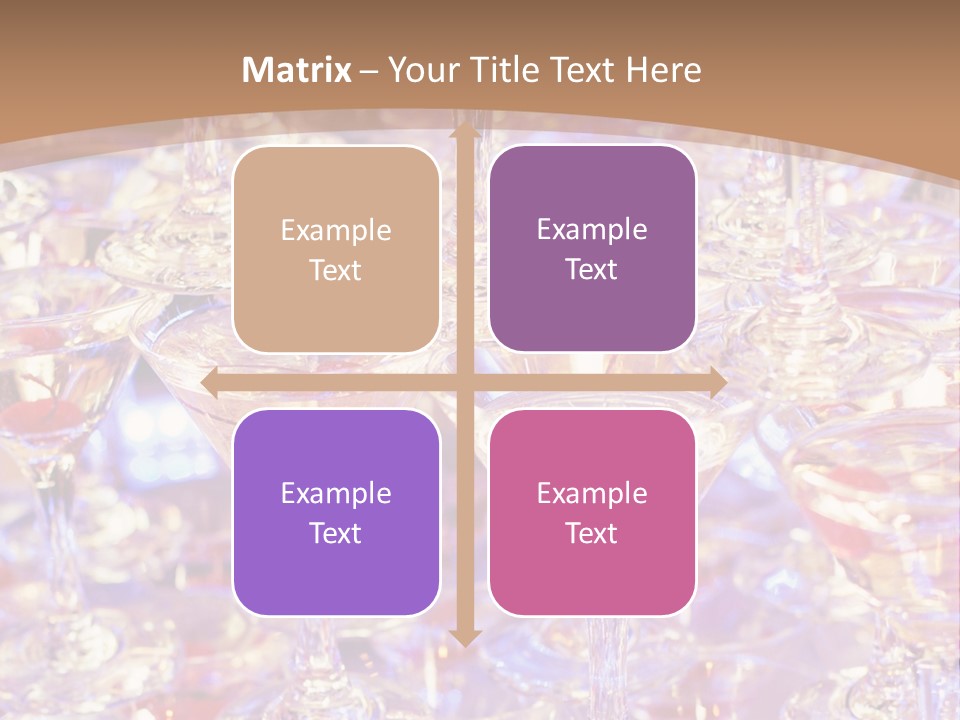 A Table Topped With Lots Of Wine Glasses PowerPoint Template