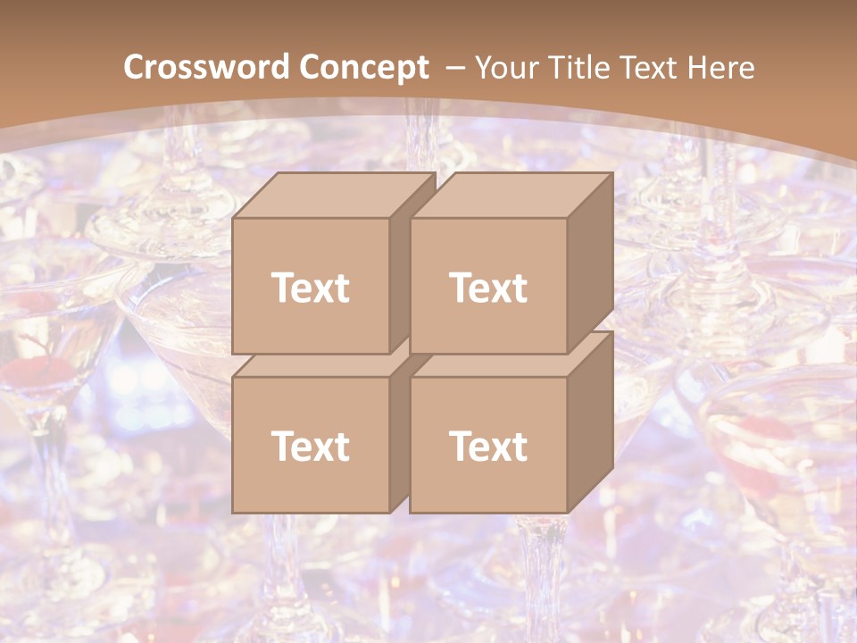 A Table Topped With Lots Of Wine Glasses PowerPoint Template