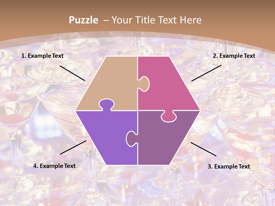 A Table Topped With Lots Of Wine Glasses PowerPoint Template