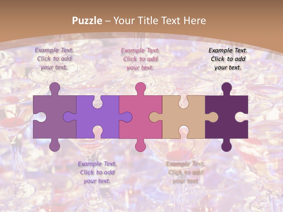 A Table Topped With Lots Of Wine Glasses PowerPoint Template