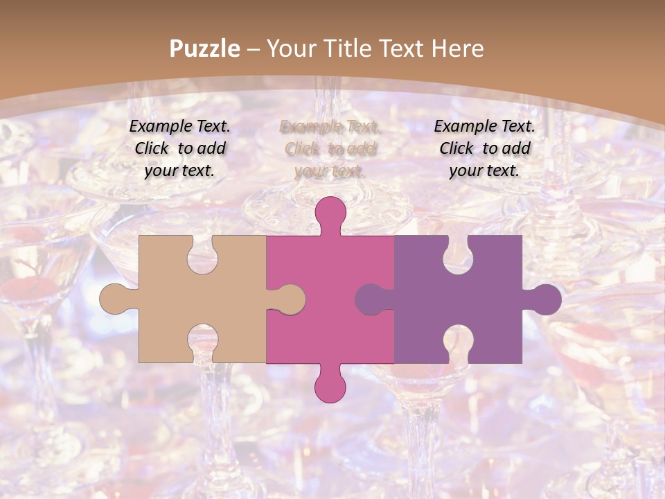 A Table Topped With Lots Of Wine Glasses PowerPoint Template