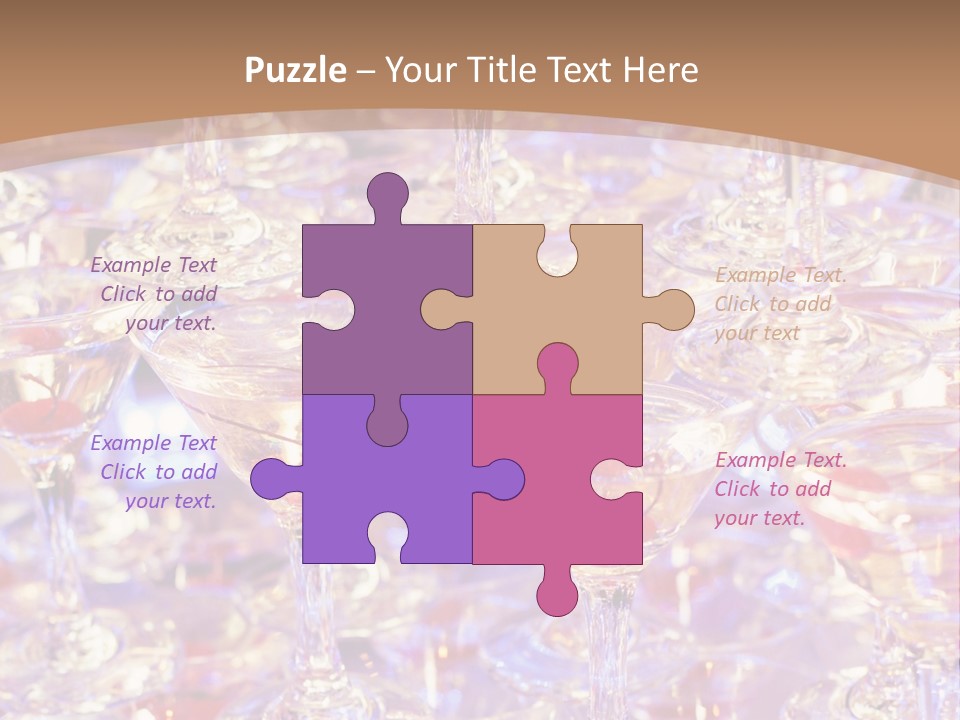 A Table Topped With Lots Of Wine Glasses PowerPoint Template