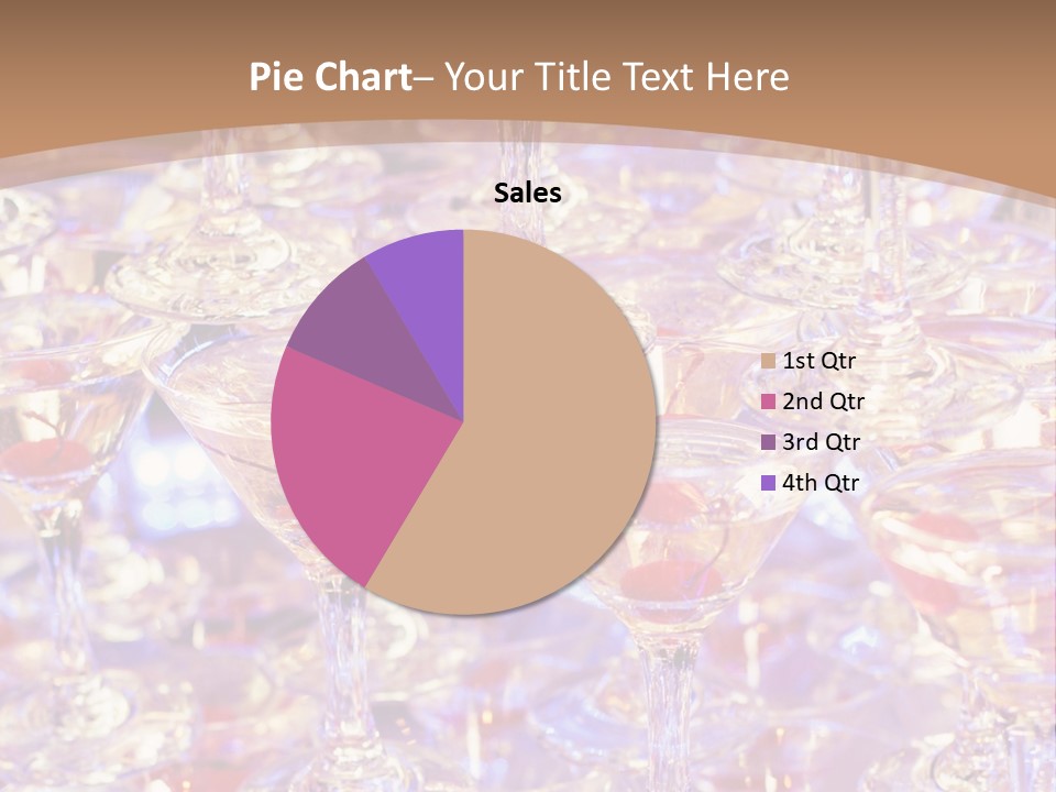 A Table Topped With Lots Of Wine Glasses PowerPoint Template