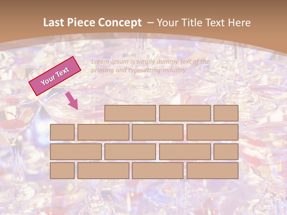 A Table Topped With Lots Of Wine Glasses PowerPoint Template