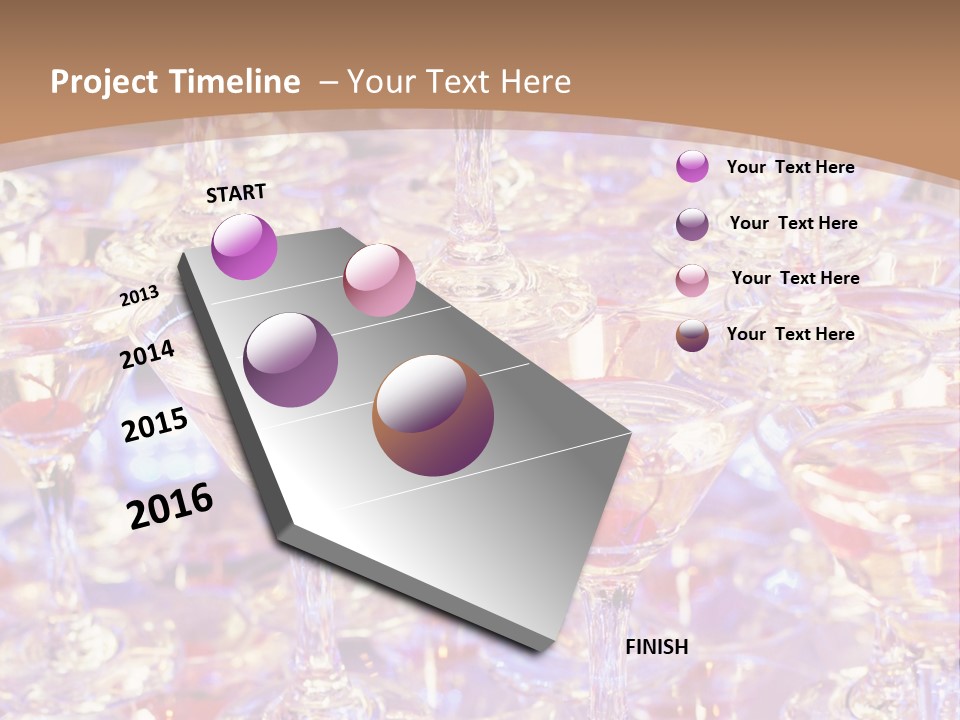A Table Topped With Lots Of Wine Glasses PowerPoint Template