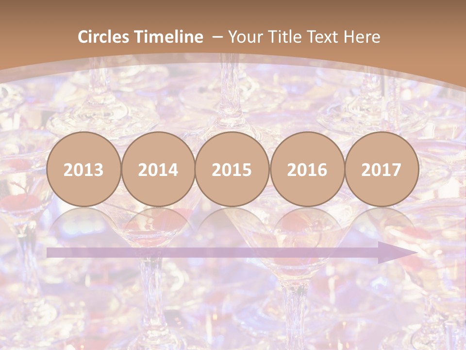 A Table Topped With Lots Of Wine Glasses PowerPoint Template