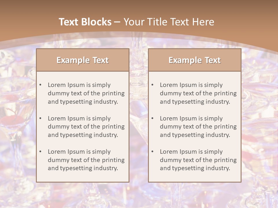 A Table Topped With Lots Of Wine Glasses PowerPoint Template