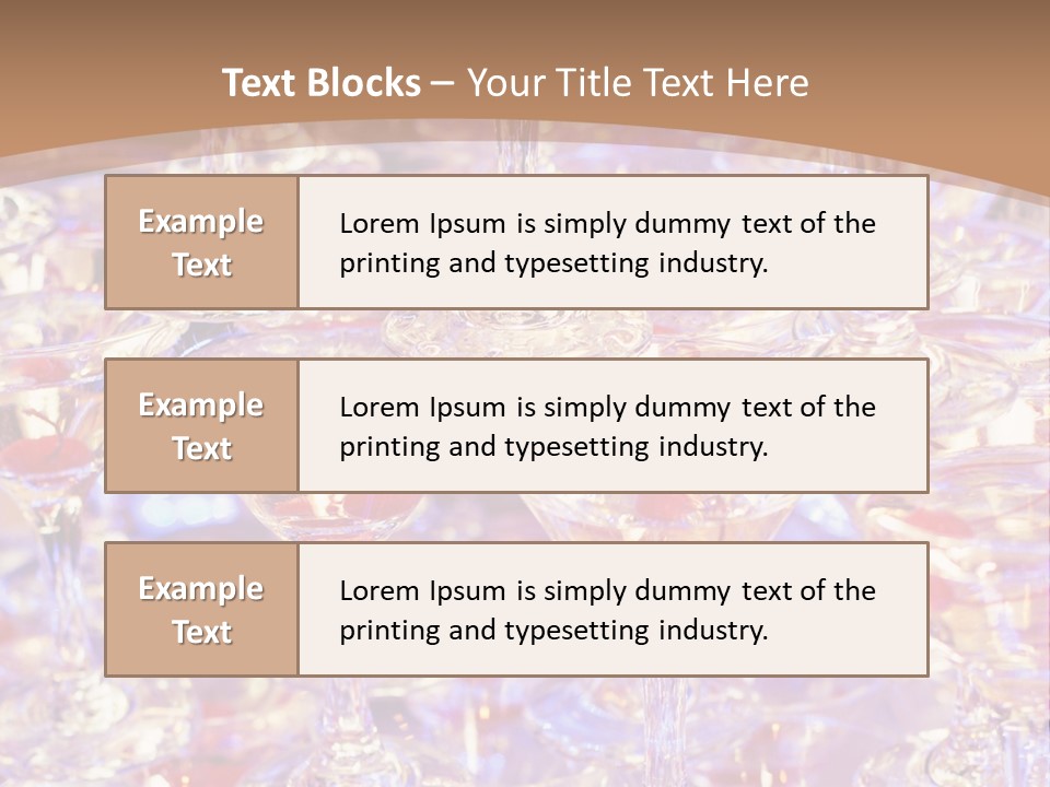 A Table Topped With Lots Of Wine Glasses PowerPoint Template