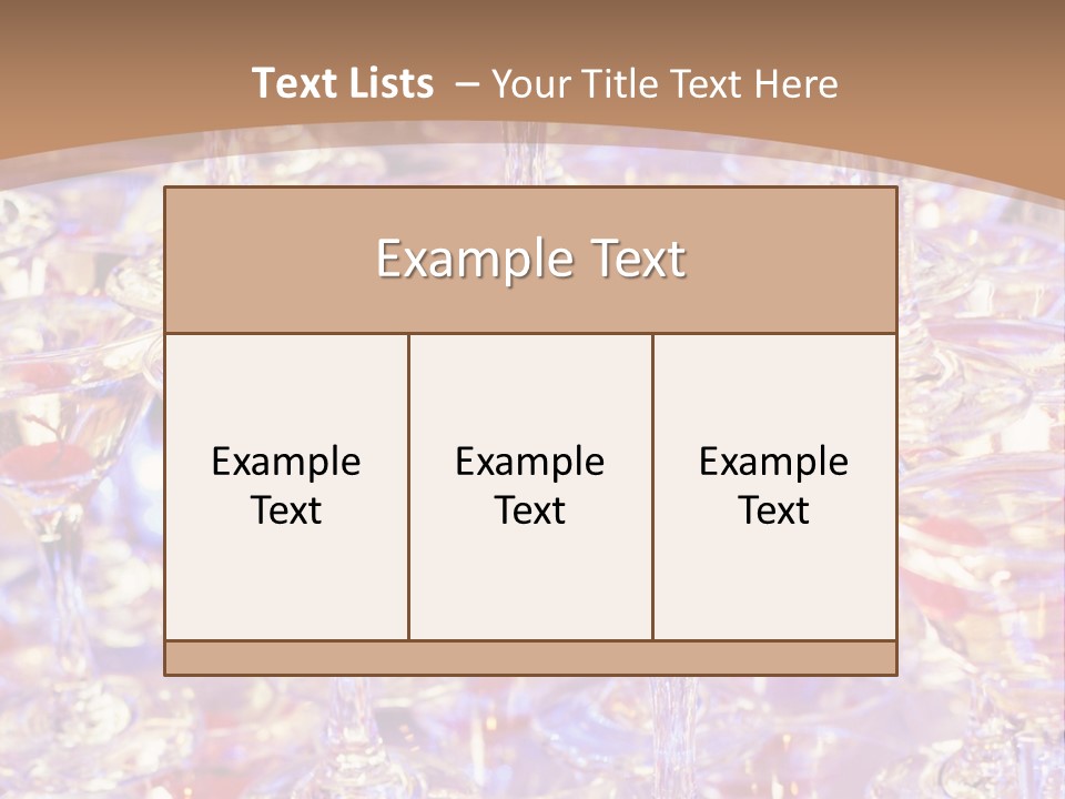 A Table Topped With Lots Of Wine Glasses PowerPoint Template