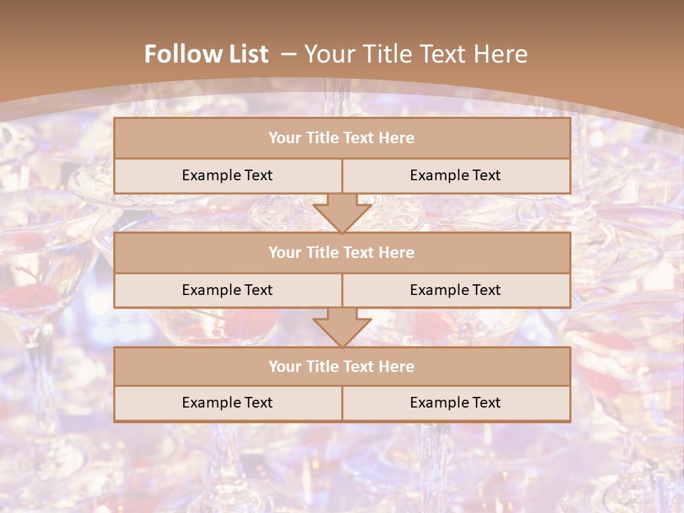 A Table Topped With Lots Of Wine Glasses PowerPoint Template
