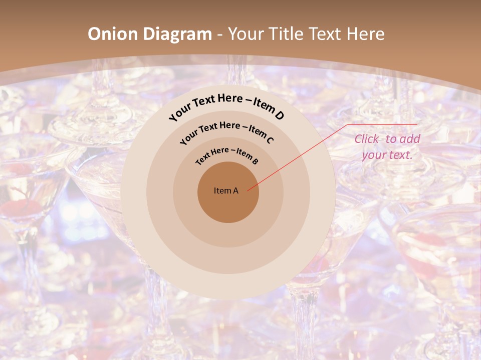 A Table Topped With Lots Of Wine Glasses PowerPoint Template