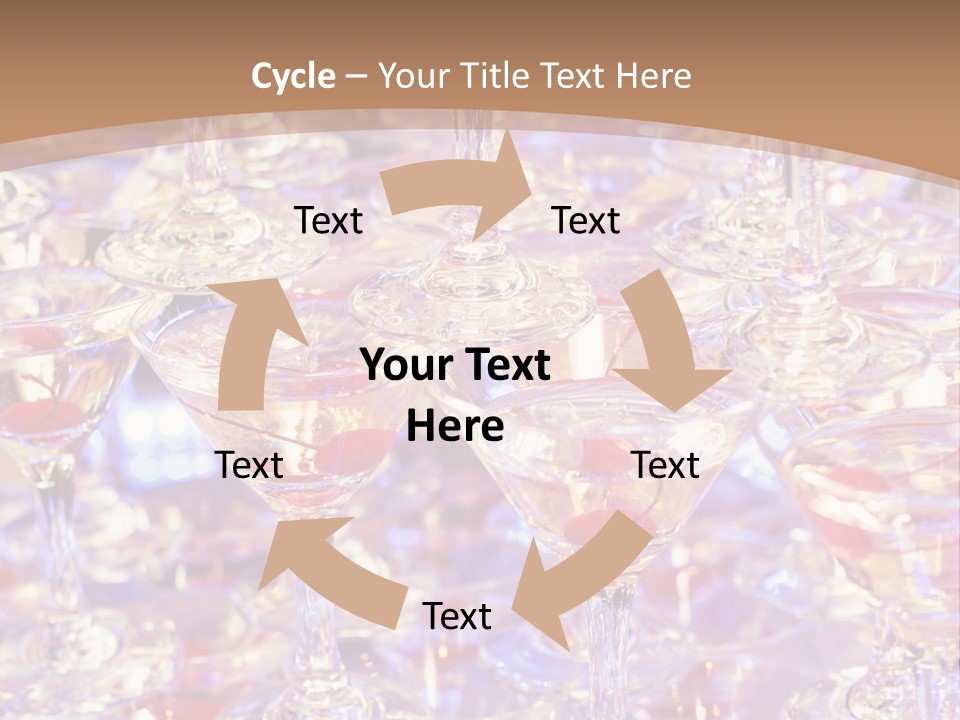 A Table Topped With Lots Of Wine Glasses PowerPoint Template