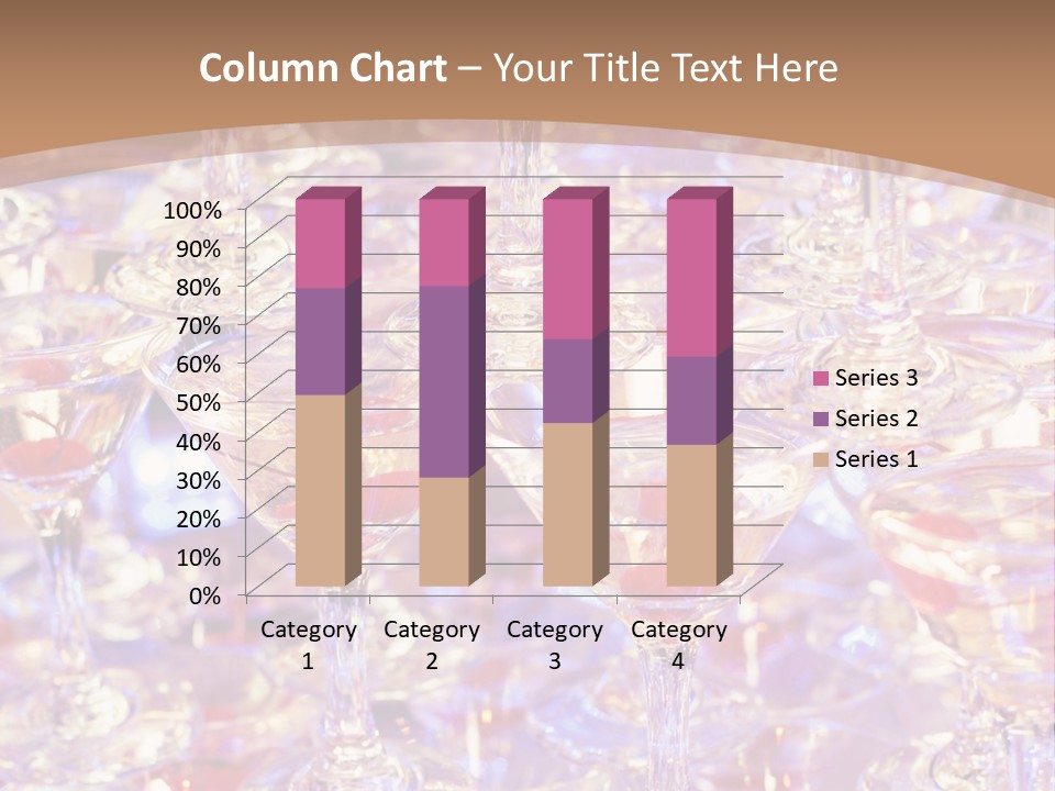 A Table Topped With Lots Of Wine Glasses PowerPoint Template