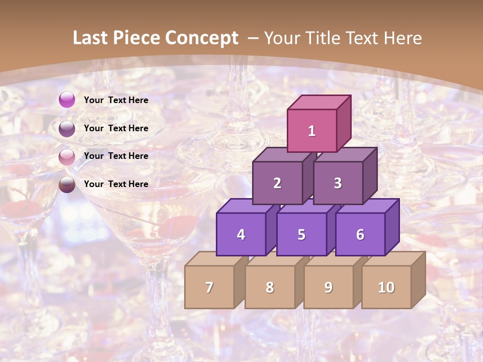 A Table Topped With Lots Of Wine Glasses PowerPoint Template