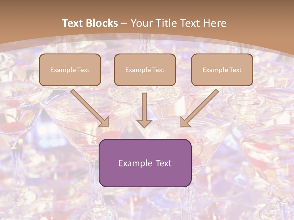 A Table Topped With Lots Of Wine Glasses PowerPoint Template