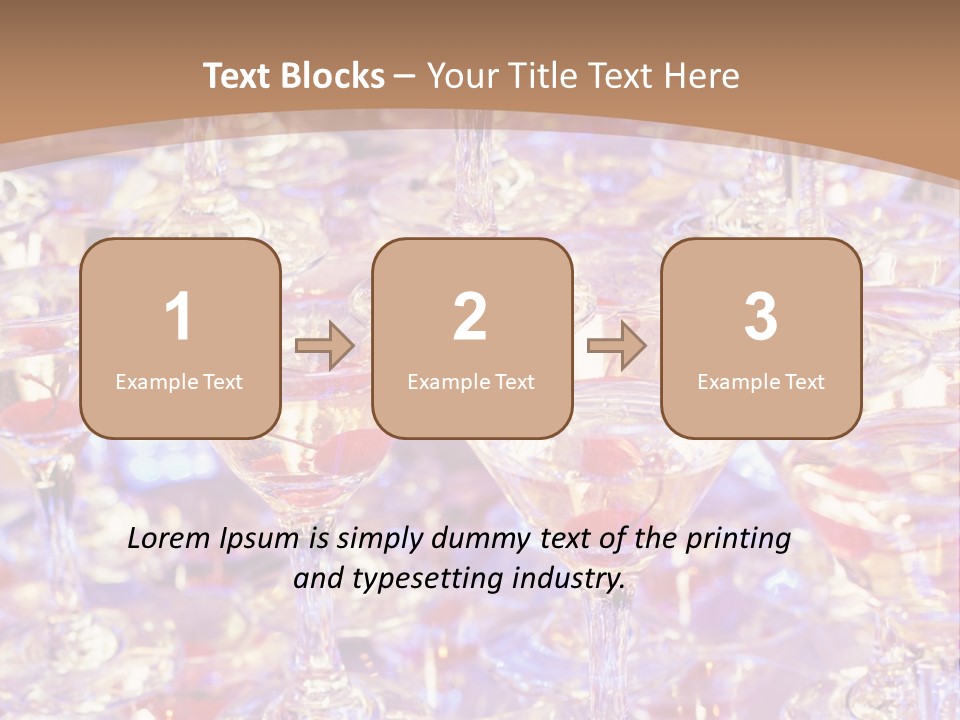A Table Topped With Lots Of Wine Glasses PowerPoint Template