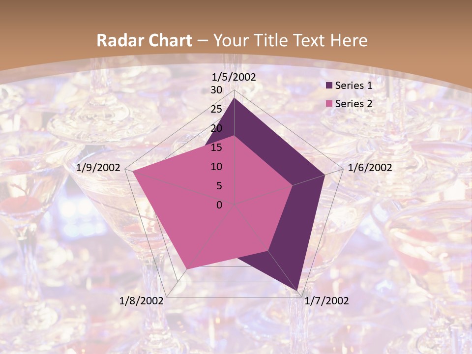 A Table Topped With Lots Of Wine Glasses PowerPoint Template