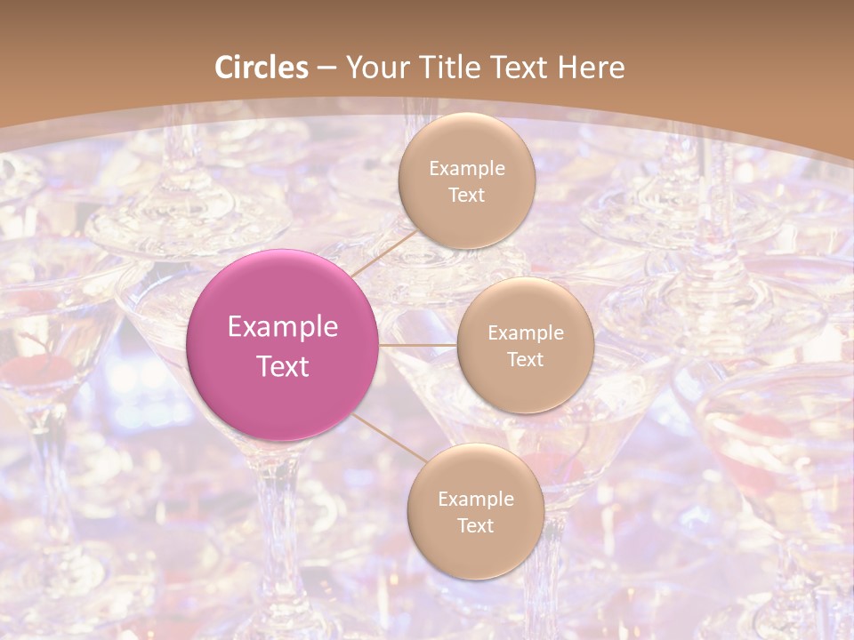 A Table Topped With Lots Of Wine Glasses PowerPoint Template