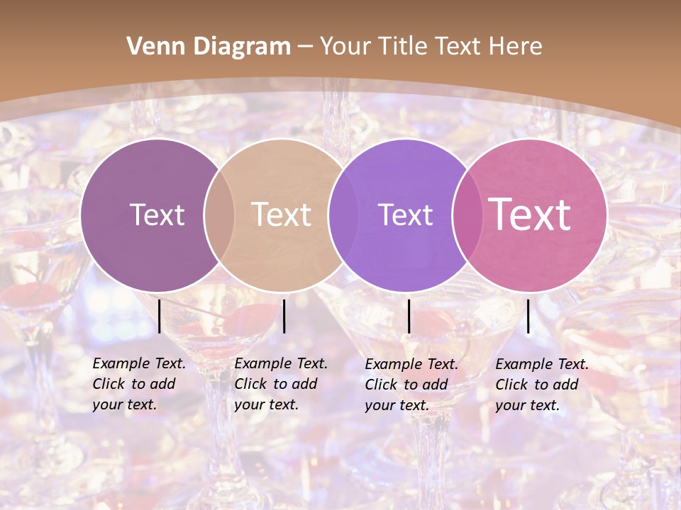 A Table Topped With Lots Of Wine Glasses PowerPoint Template