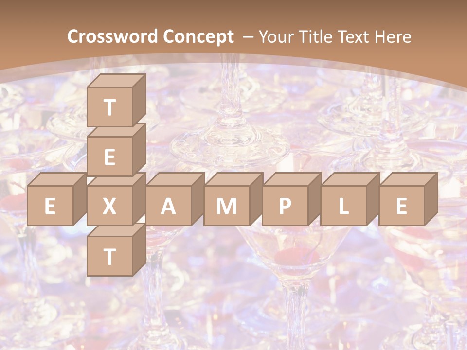 A Table Topped With Lots Of Wine Glasses PowerPoint Template