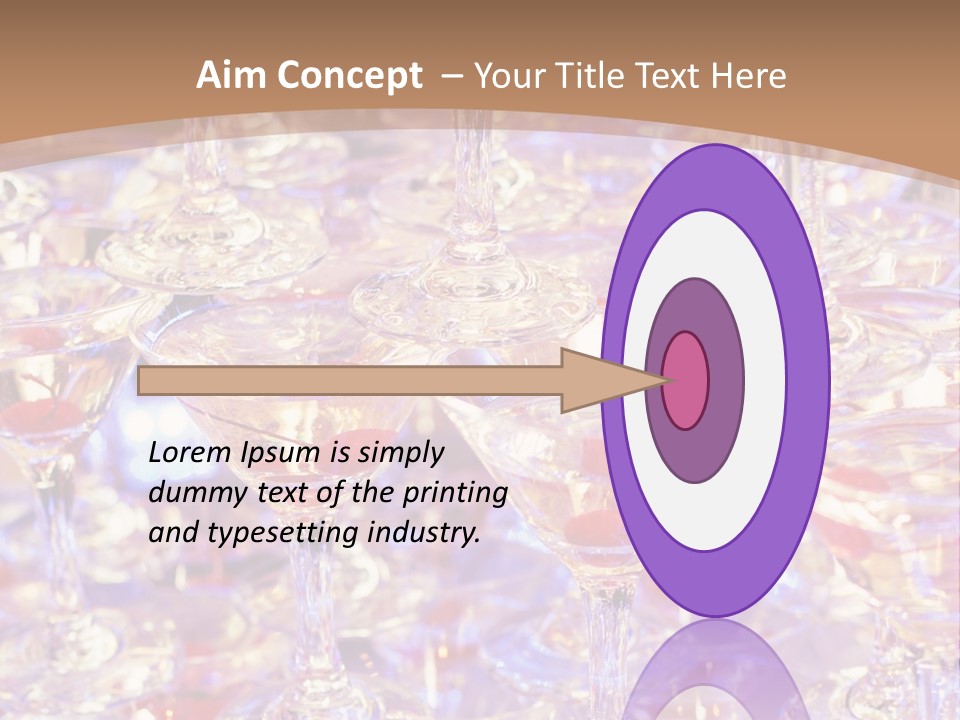 A Table Topped With Lots Of Wine Glasses PowerPoint Template