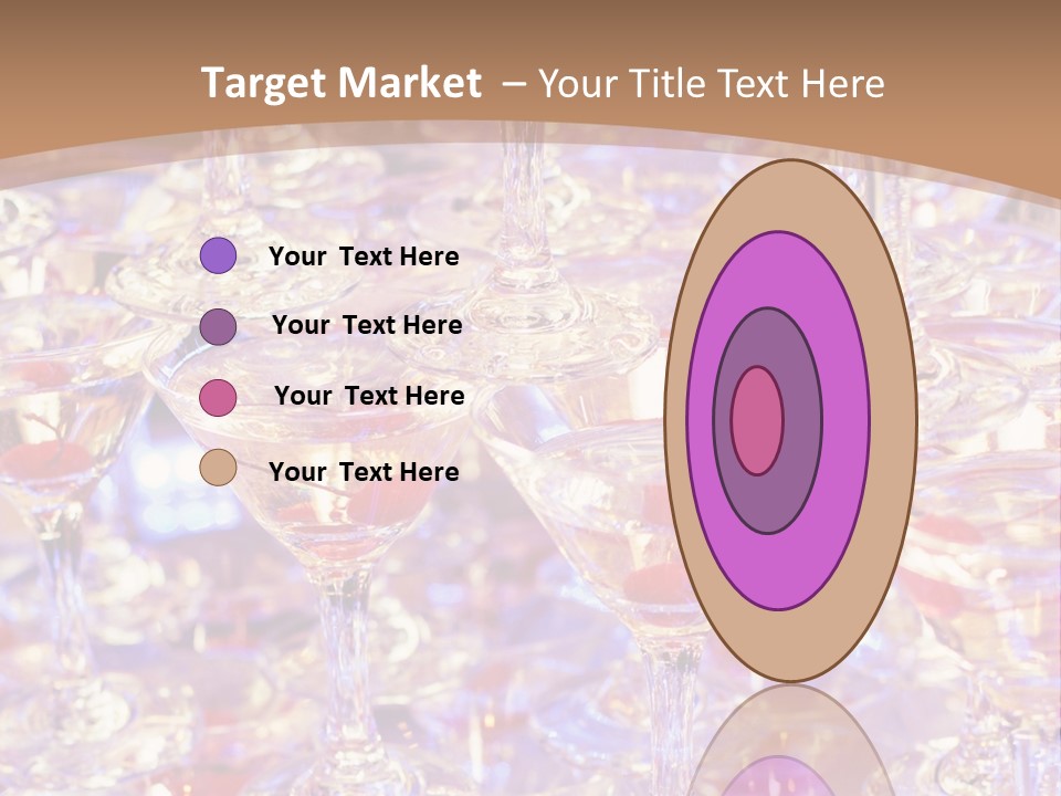 A Table Topped With Lots Of Wine Glasses PowerPoint Template