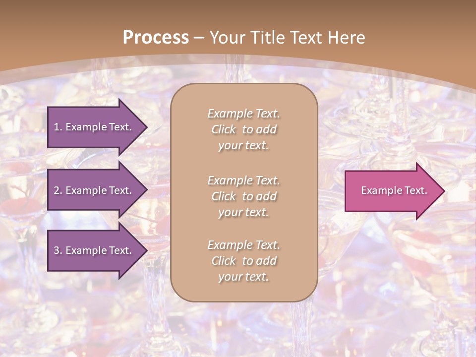 A Table Topped With Lots Of Wine Glasses PowerPoint Template