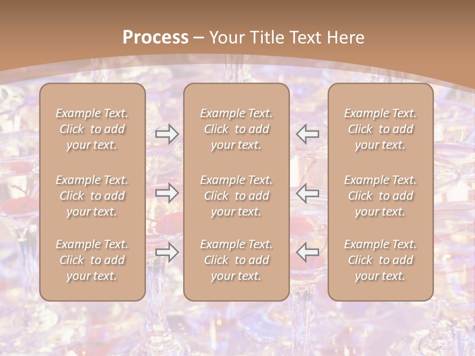 A Table Topped With Lots Of Wine Glasses PowerPoint Template
